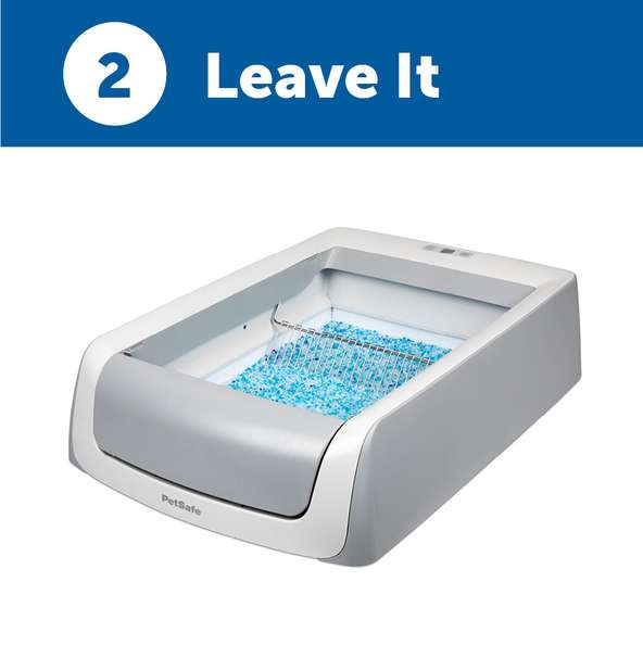 Use a self cleaning litter box to never scoop cat litter again.