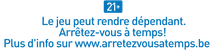 Logo de www.arretezvousatemps.be : l'initiative de CJH pour aider les parieurs à cesser de fumer à temps.