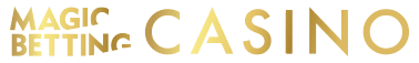 Logo of Magic Betting Casino in gold.