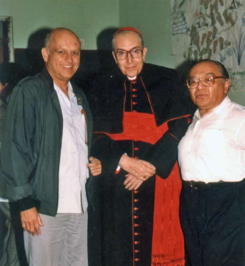 Gutiérrez con el cardenal Landázuri