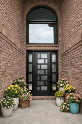 Black Door Windows