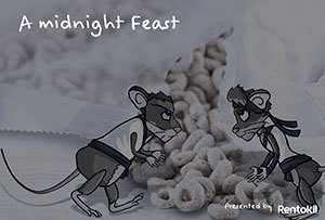 The rodents have a midnight feast