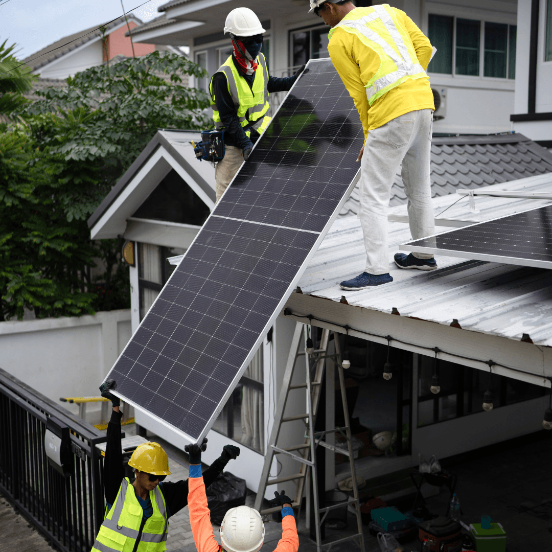 Professional solar installation