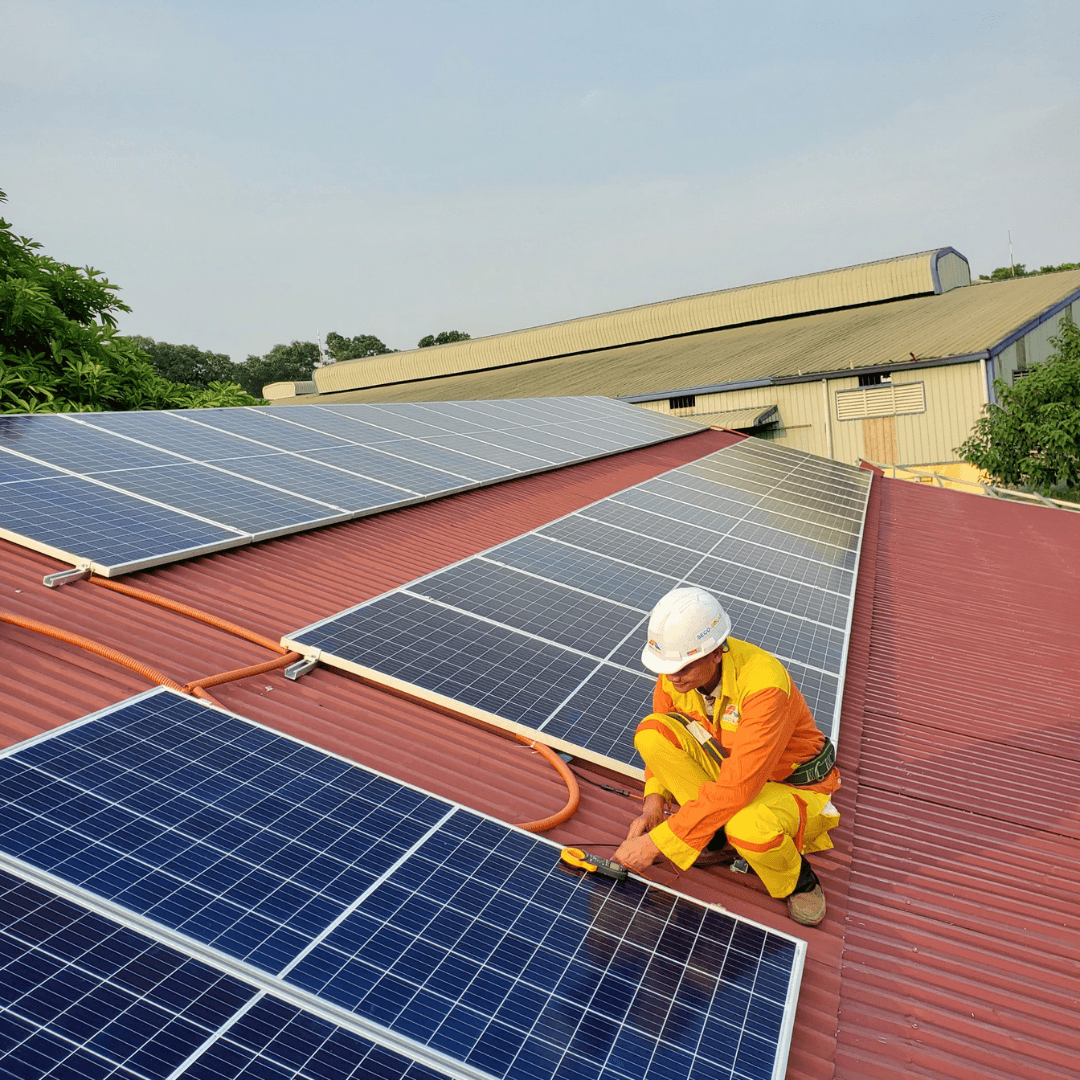 Homeowner reviewing a solar consultation