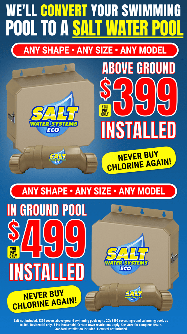 399 Salt Water System For Swimming Pools