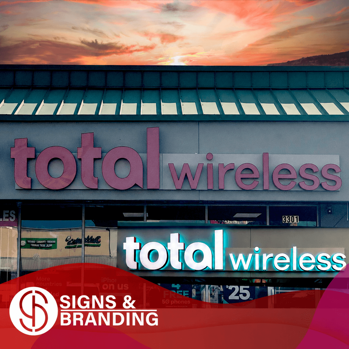 Total Wireless signage