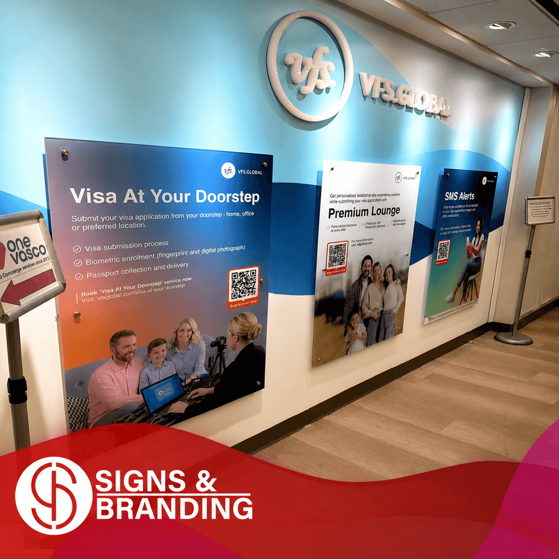 VFS Global interior acrylic sign