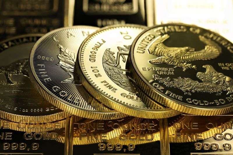 Gold Coins and Bars