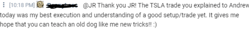 Member testimonial