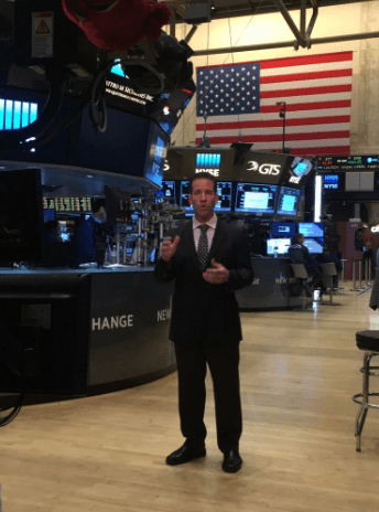 Scott Redler on the NYSE floor