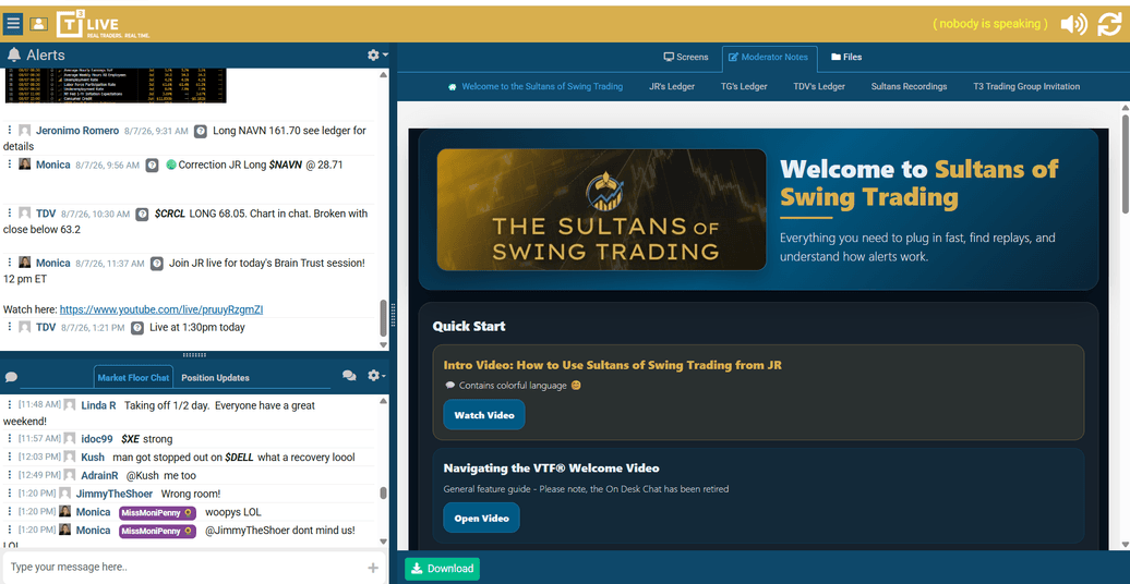 The Sultans of Swing Trading Virtual Trading Floor