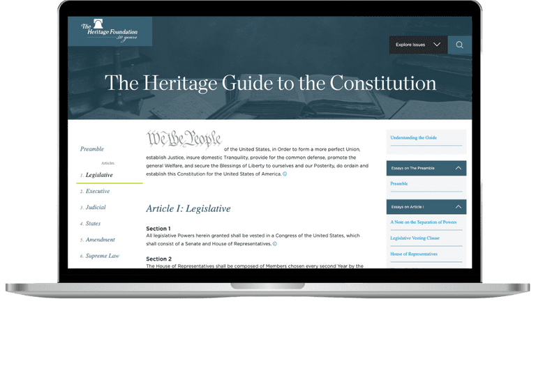 Heritage Guide To The Constitution