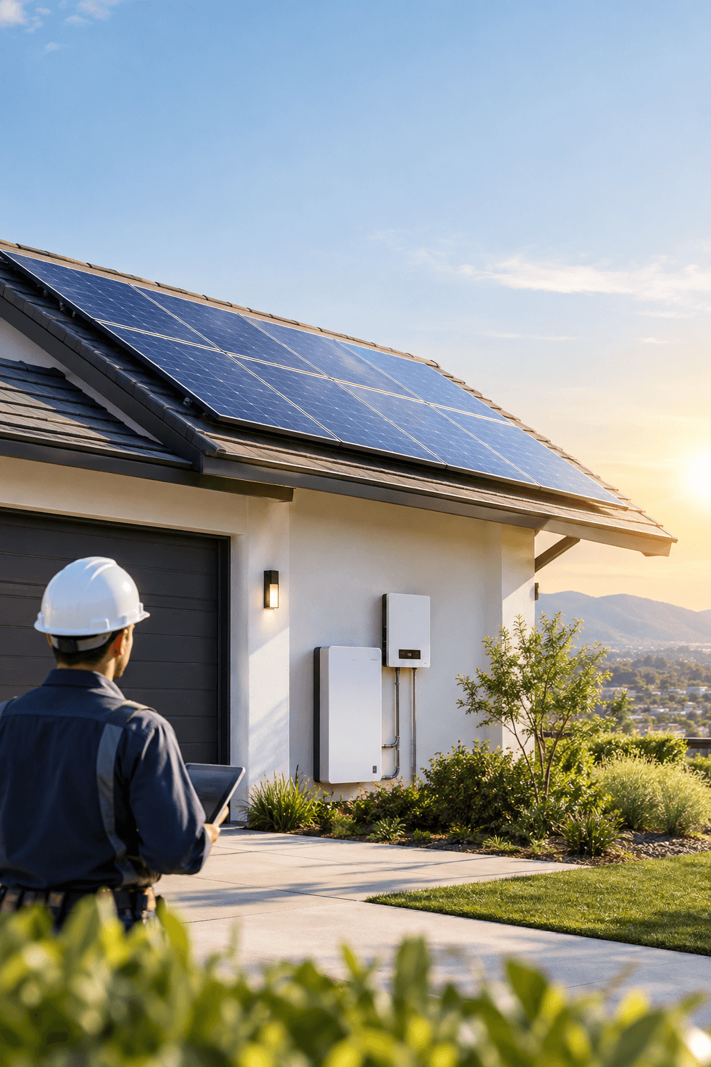 S and E Electric solar installation