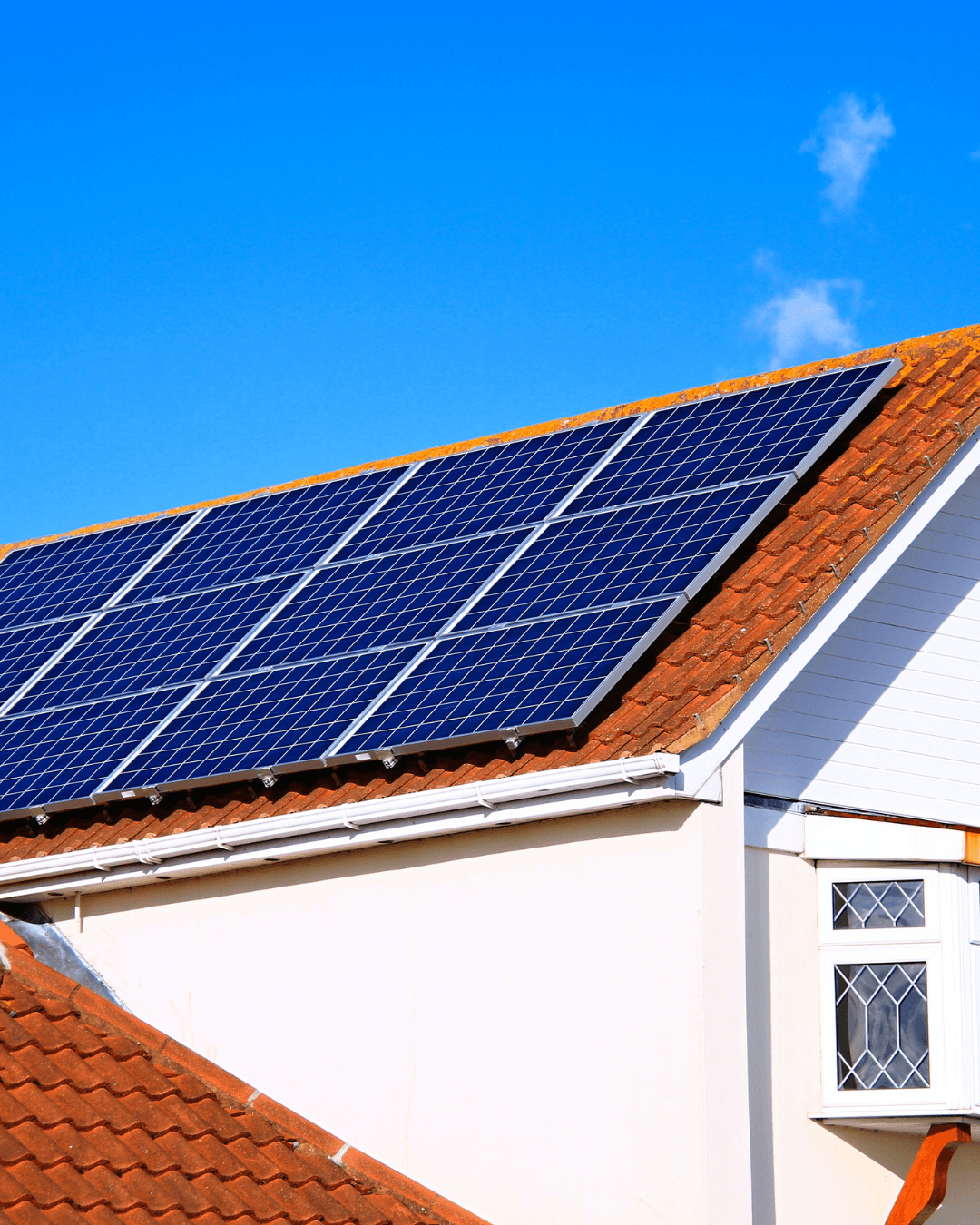 Residential solar panel installation