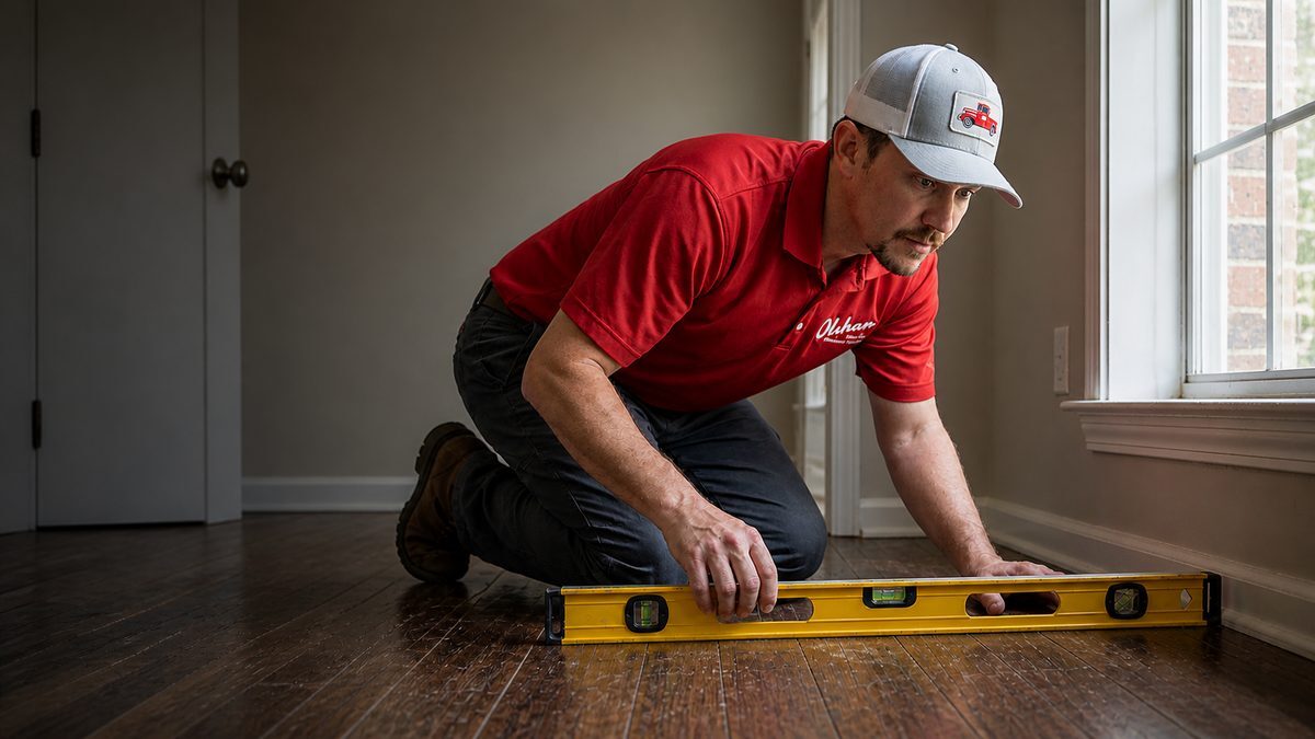 Example photo of the selected foundation or crawl space warning sign