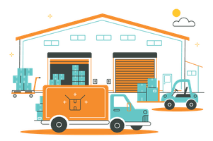 Warehouse illustration