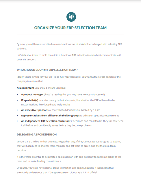 Select the right ERP in 5 steps