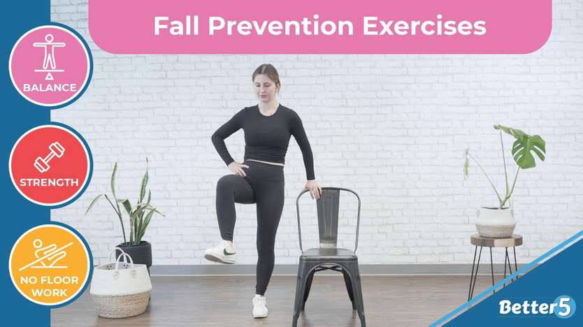 Fall Prevention Exercises For Adults 55+ | Gentle, Easy & Short