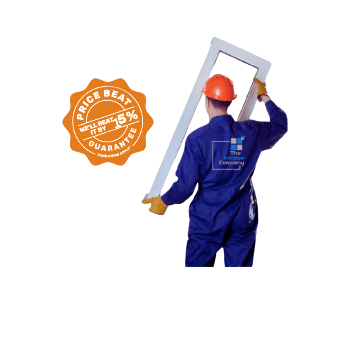 worker holding frame