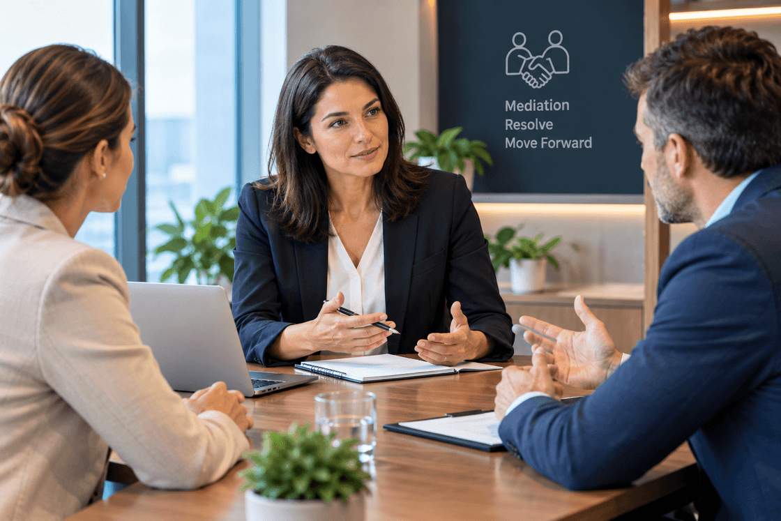 Professional mediation meeting