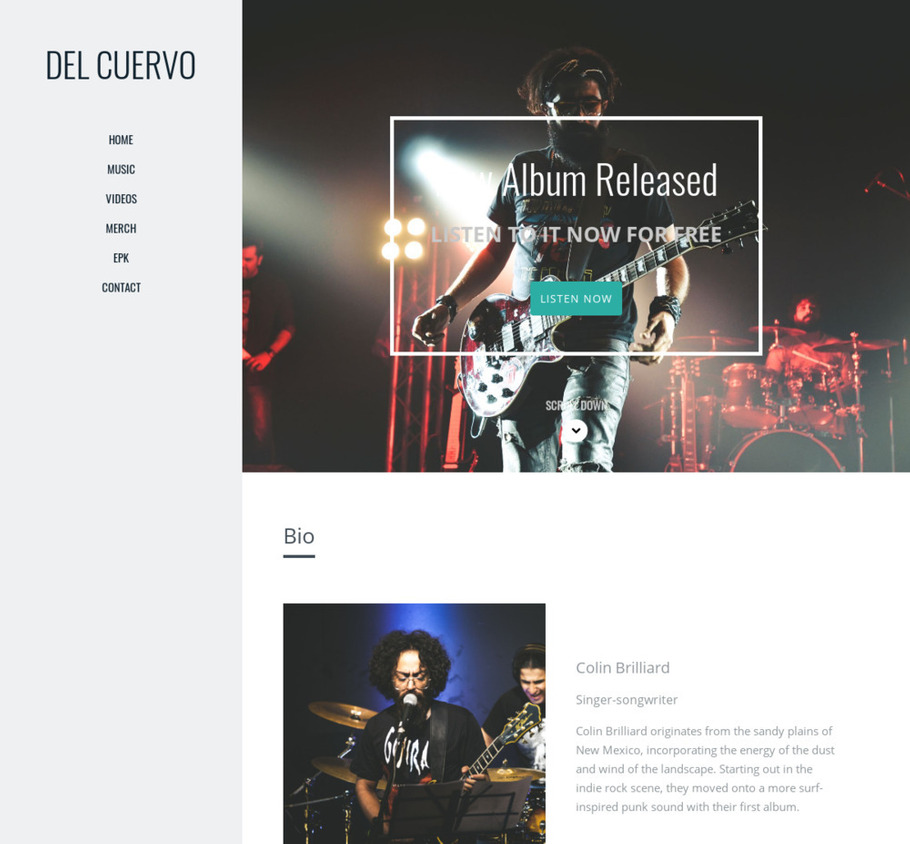 EPK Templates for Bands and Music Artists Bandzoogle
