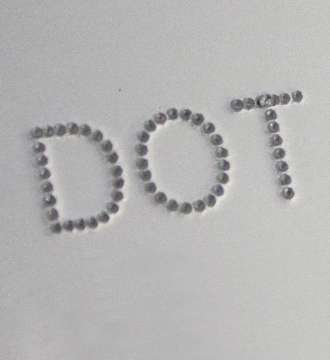 Dot peen marked metal part