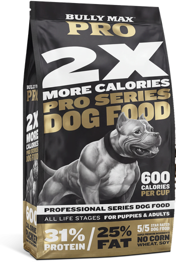 Bully Max PRO Series 31/25 High Calorie Dog Food bag