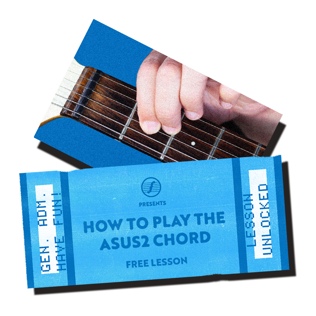 How to play the Asus2 chord on guitar