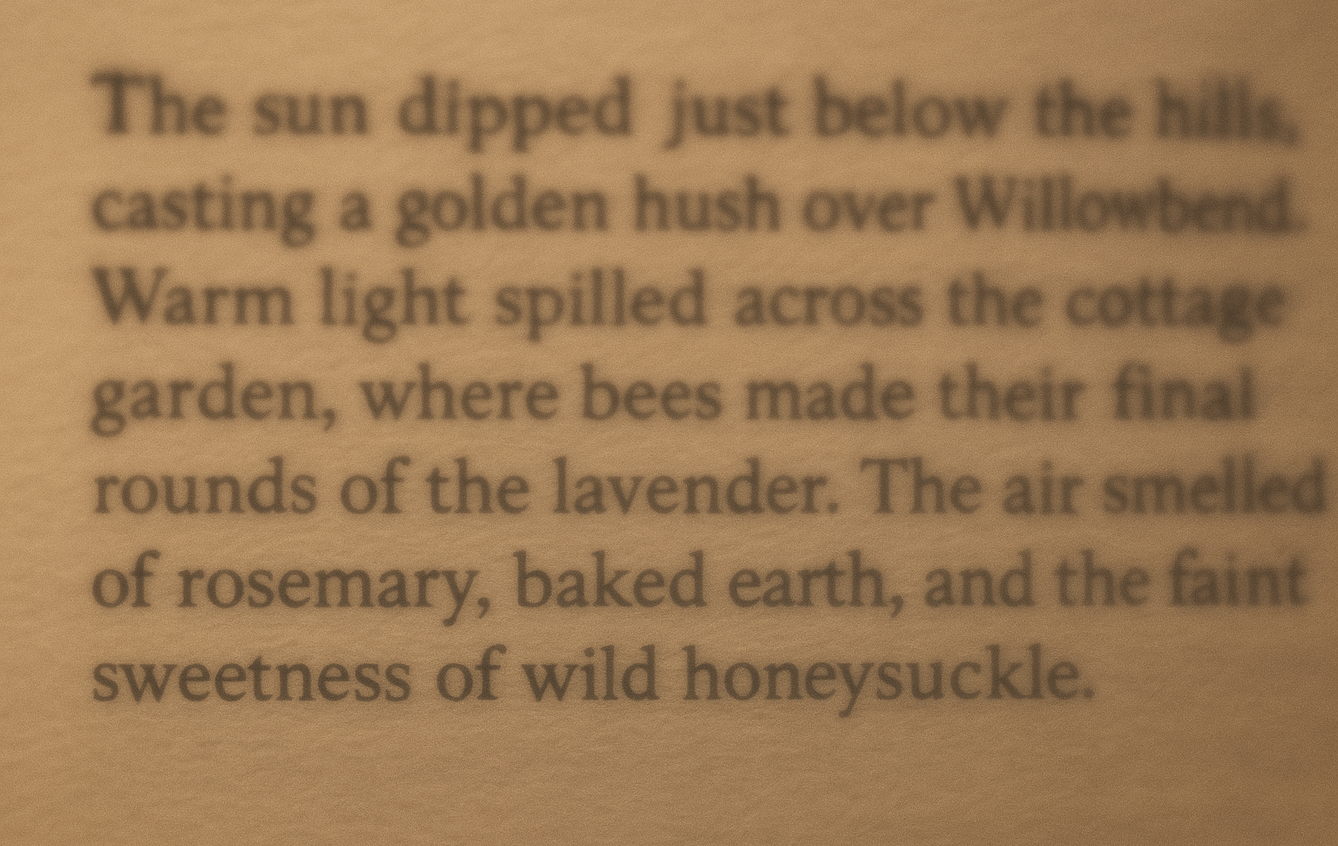 Woman reading with Serious Light