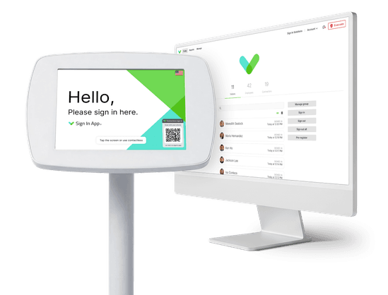 Lobbyguard Sign In The Receptionist Integrated Lobby Management Software