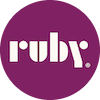 Ruby Virtual Receptionists logo indicting the customer testimonial corresponds to Ruby's client relationship with WorkBright.