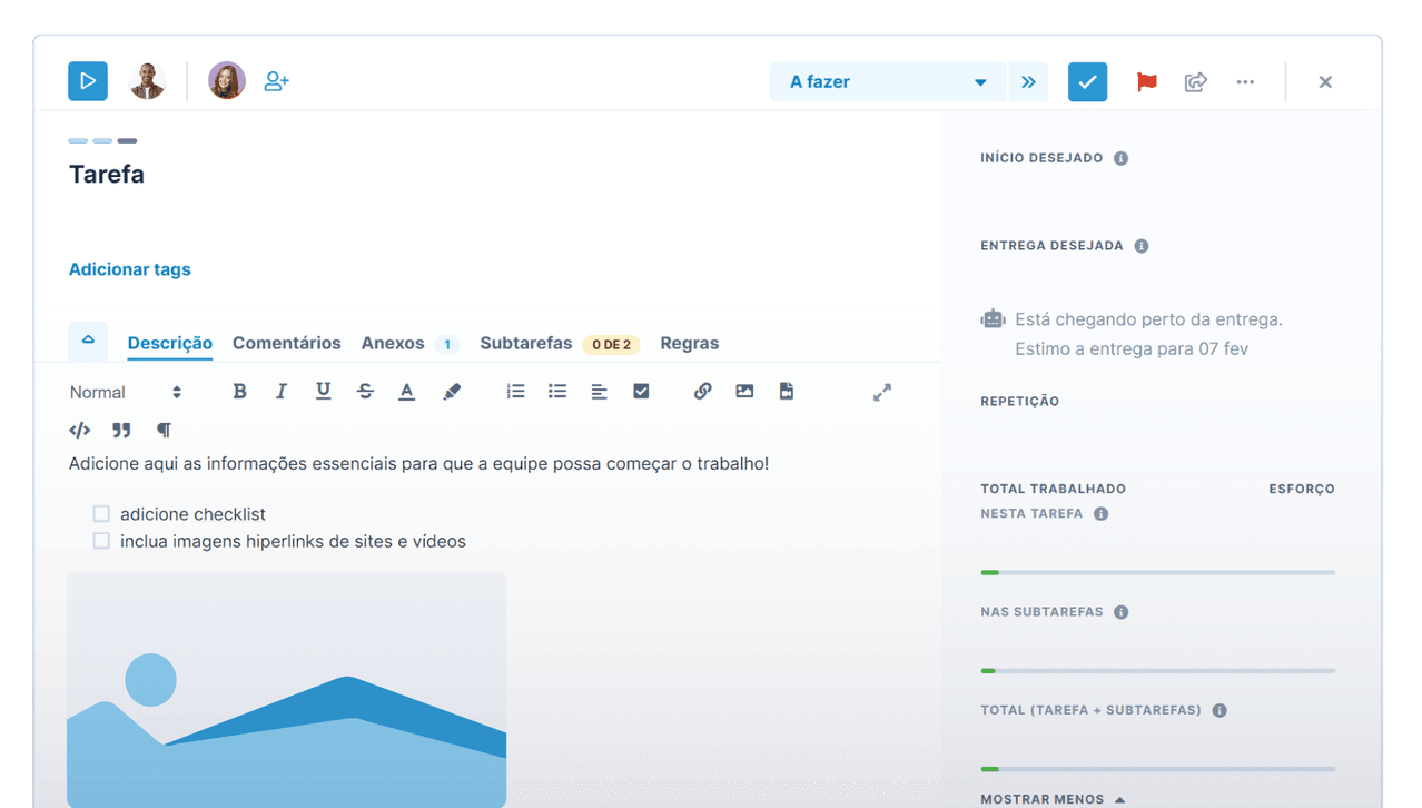 Explore as funcionalidades do Runrun.it