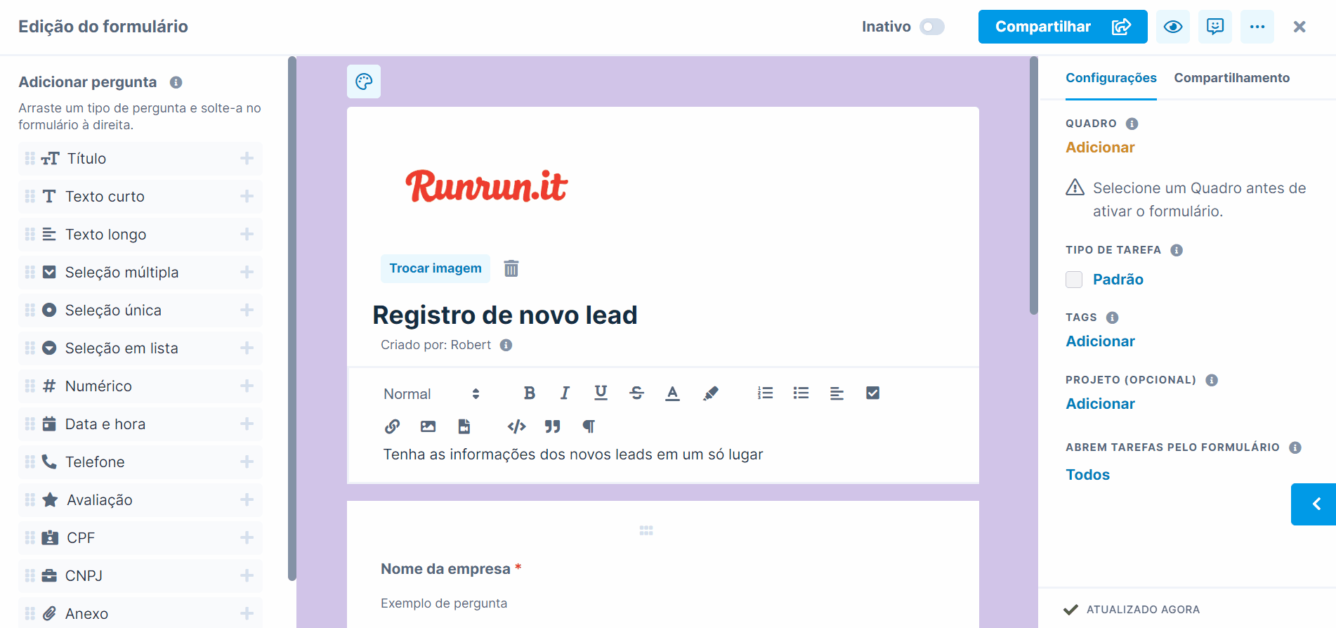 formulário online