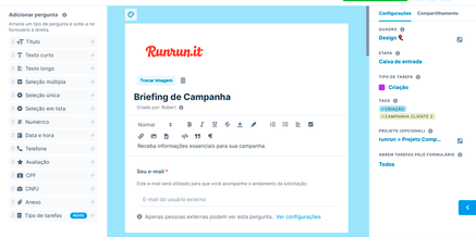 solicitação de demandas