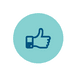 Hands on learning icon