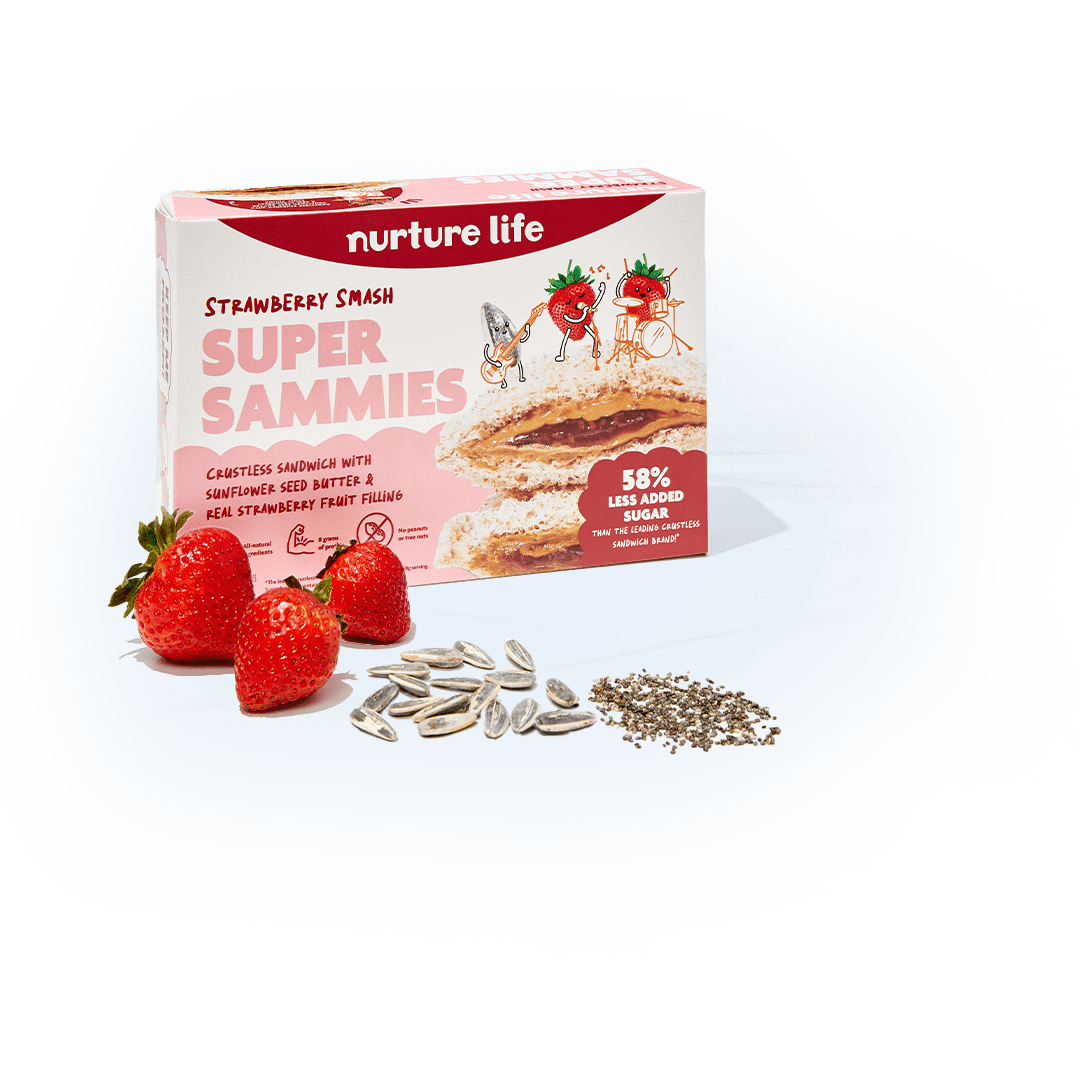 Super Sammie Crustless Sandwiches Nurture Life AllNatural, Less