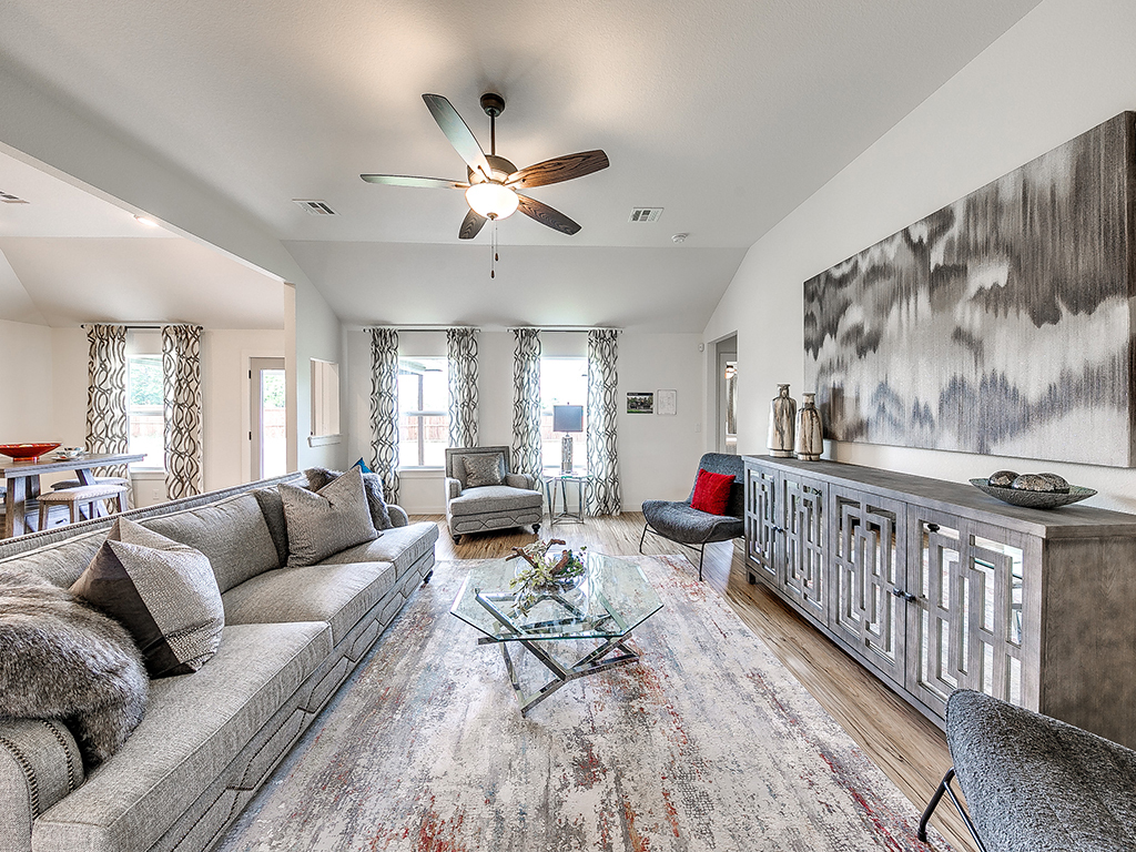 Visit our furnished model home in owasso at Magnolia Ridge to see about our quick-move-in homes for sale.