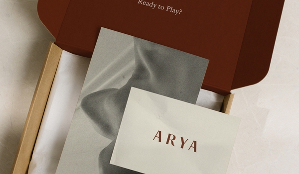 An Arya box opened, premium goodies inside