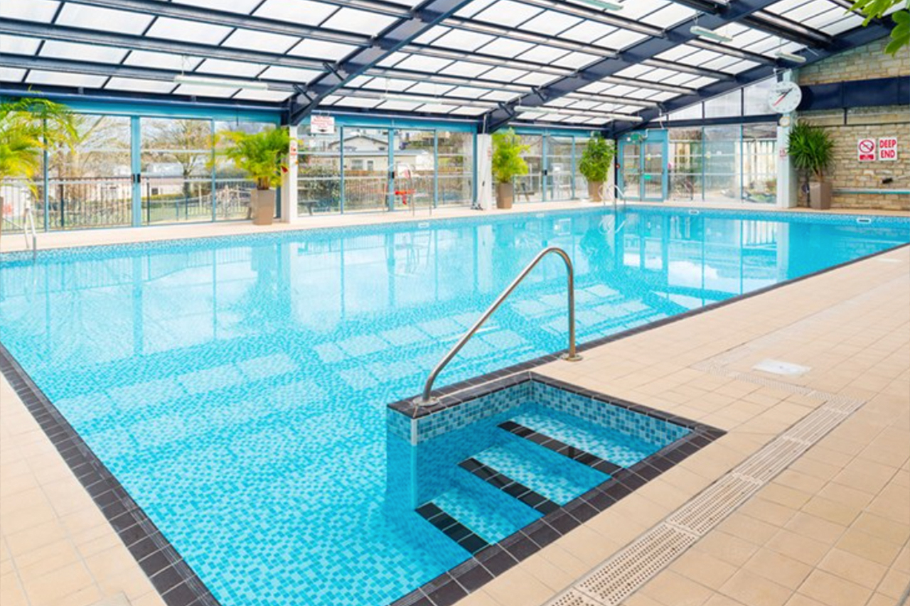 Indoor swimming pool at Swanage Bay