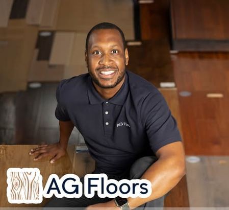 AG Floors owner in the showroom