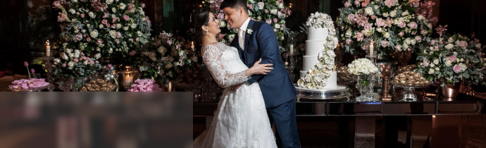 Casamentos, debutantes, e eventos corporativos no Buffet Tulipas.