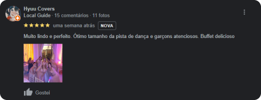 Clientes satisfeitos compartilhando suas experiências no Buffet Tulipas.