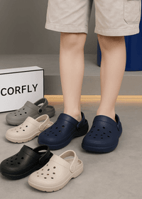 Babuche tradicional Corfly em EVA, modelo unissex, disponível em várias cores, ideal para o dia a dia