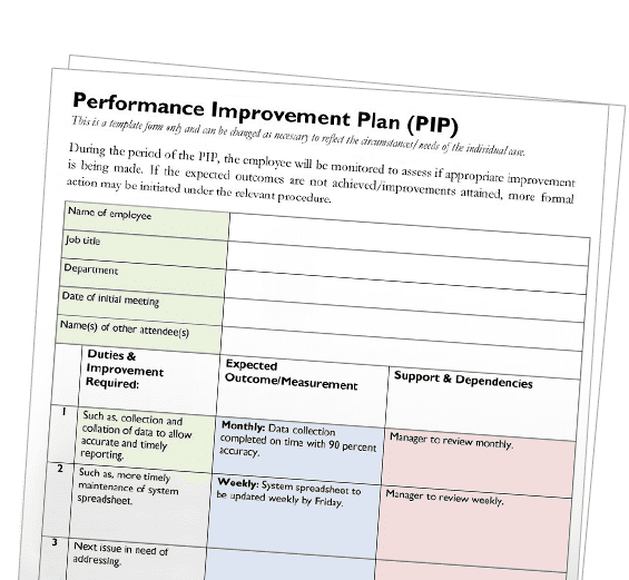 Performance Improvement Plan | FormPrintr