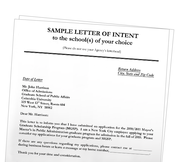 Free Letter Of Intent Formslaw