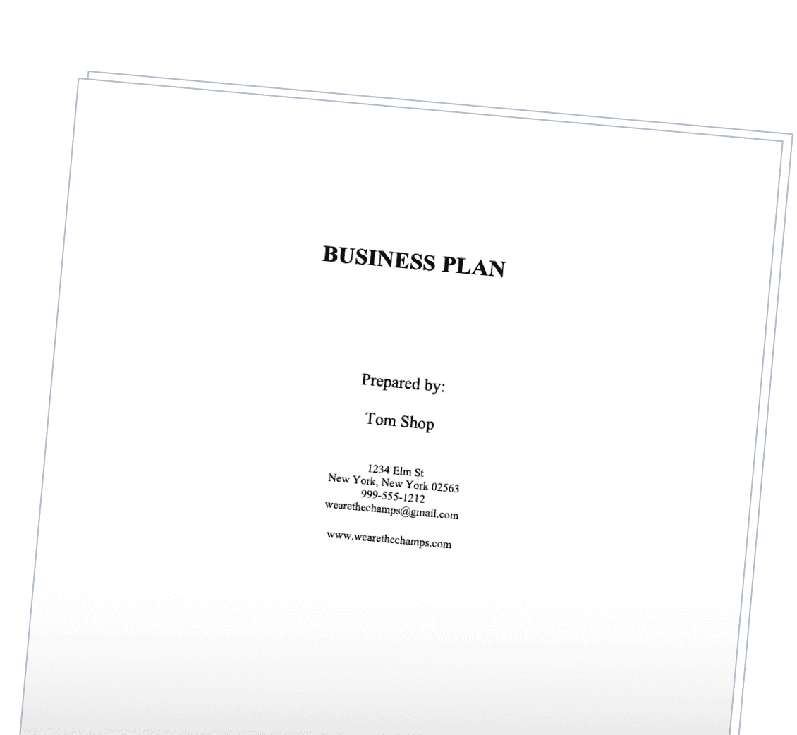 Business Plan FormsTemplates