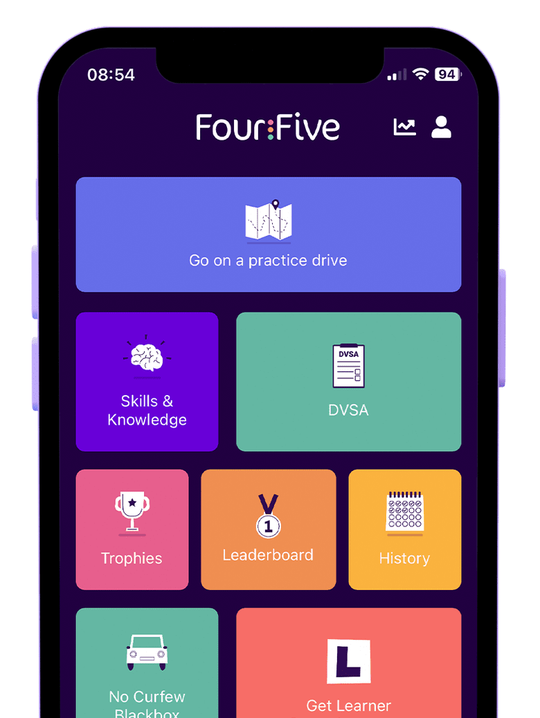 FourFive Learner Driver App | Learning To Drive