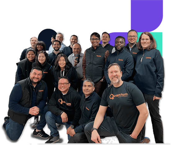 Photo of Quantum executives and employees
