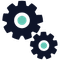 Icon of cogs.