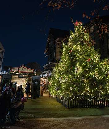 Festive holiday market at Grand Bohemian Lodge Greenville